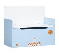 ZONEKIZ 2-IN-1 Wooden Toy Box