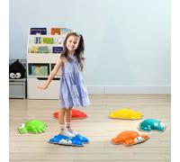 ZONEKIZ Kids Stepping Stones, 6pc River Stone, none