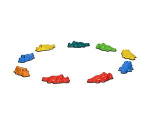 ZONEKIZ 9PCs Kids Stepping Stones, Crocodile Design with Anti-slip Edge Balance River Stones, Indoor Outdoor, Stackable Aosom UK