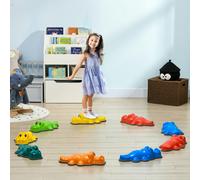 ZONEKIZ 9PCs Kids Stepping Stones Sensory Toy w/ Anti-Slip Edge