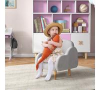 ZONEKIZ Kids Armchair Chair Children Mini Sofa Cloud Shape for 1.5-3 Years in Grey ZONEKIZ Grey