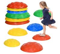 ZONEKIZ Stepping Stones Kids Sensory 6PCs Non-Slip Mats 3-8 Multicoloured