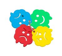 Zones of Regulation Keychain - Color-Coded Mood Discs for Instant Emotional Support | Sensory-Friendly Autism & Anxiety Tool for Kids & Adults | Emotions Keyring for Classroom & Home