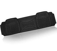 ZONETECH Heavy Duty Solid Black Rubber Floor Mat - Premium Quality Automotive Rear Universal 1 Piece Runner Mat- All Weather Protection-Perfect for Car, Truck and SUV