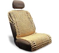ZONETECH Natural Royal Wood Bead Seat Cover Massage Cool Premium Comfort Cushion - Reduces Fatigue the Car or Truck or your office Chair