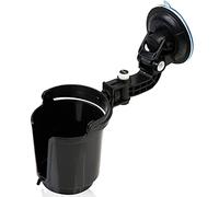 ZONETECH Recessed Folding Cup Drink Holder - Black Premium Quality Recessed Sturdy Black Folding Vehicle Adjustable Drink Cup Holder