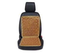 ZONETECH Wooden Beaded Car Driver seat Cushion - Natural Double Strung Massaging Universal Comfortable Car Seat Cover Cushion with High Ventilation