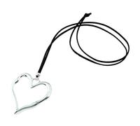 ZONEWD 1pcs Lagenlook Large Abstract Heart Pendant Colar Long Suede Leather Necklace Jewelry Gift For Woman Men
