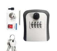 ZONEWD Key Safe Wall Mounted, Key Lock Box Outdoor, Key Safe Box Outside 4-Digit Combination Key Hiders Key Safe Lock Box For Home Security