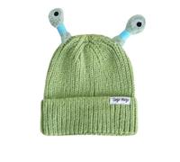 ZONEWD Women's Winter Beanie, Funny Antennas, Stretchy Soft Warm Knit, One Size Fits Most, Black