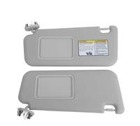 ZONFANT Grey Left Driver and Right Passenger Side Sun Visor with Vanity Light Without Sunroof Compatible with Toyota Vehicle 2006-2013 RAV4, Replace#74320-42501-B2 74310-42452-B2