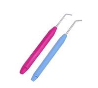 Zonfer 2pcs Loom Knit Hook Crochet Knitting Loom Hooks with Handle, for Knifty Knitting Knitter Crafts