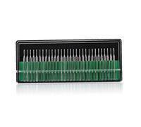 Zonfer 30pcs 1mm Premium Diamond Drill Bit Cylindrical Burr Kit Jewelry Beach Sea Glass Shells Gemstones Lapidary