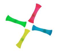 Zonfer 4pcs Portable Squeezed Fidgets Stress Relief Toy with Marbles Braided Mesh Easy Bend