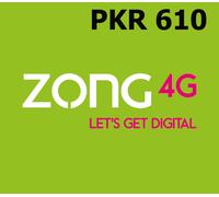 Zong 610 PKR Mobile Top-up PK