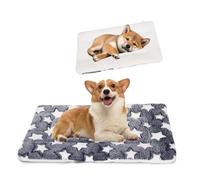 ZONGHUN Reversible Dog Crate Mat & Washable Dog Mat for 18-Inch Cages - Soft Flat Pet Bedding Pad, Cushion for Puppies, Cats, Dogs (1 Pack(18x12in))