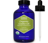 Zongle Castor Oil, Cold Pressed, Ricinus Communis, 4 OZ