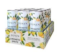 Zonin Limoneto Spritz - Italian Aromatised Sparkling Wine-Based Drink & Cocktail Blend of Garganega, Trebbiano & Chardonnay Grapes, Natural Lemon Flavourings & Concentrate - 25cl (12 Pack), 6% ABV
