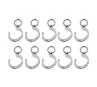 Zonizforceal 10pcs Stainless Steel Bird Foot Ring for Parrots, Lightweight Leg Band with Smooth Edges, Reusable Parrot Training & Identification Ring for Avian Care and Breeding (11#)