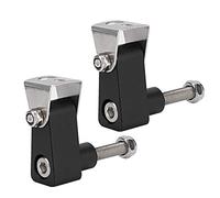 Zonizforceal 2Pcs Aluminum Alloy Black Motorcycle LED Spotlight Bracket Holder, Modified Spotlight Mount for Xciting 250 300 400, Downtown350, GDINK AK550 with Complete Hardware