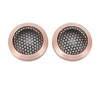 Zonizforceal 54mm Round Speaker Mesh Grill Cover, Metal Speaker Grill Protector, Impact Resistant Iron and Aluminum Speaker Grill Cover for Home Theater Car Boat Speakers (Rose Gold)