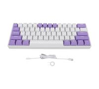 Zonizforceal 61 Keys Mechanical Keyboard Blue Switch, Compact 60 Percent USB C Wired Keyboard with RGB Backlight, Hot Swappable Full Key No Conflict for Gaming Office Home Use