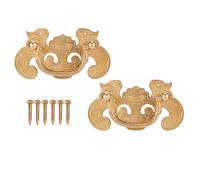 Zonizforceal Bat - Shape Pull Antique Furniture Handle, Brass Cabinet Drawer Handle, Retro Style Bat - Shaped Hardware Fitting for Wooden Cupboard Door, Jewelry Box and Dresser with Polished