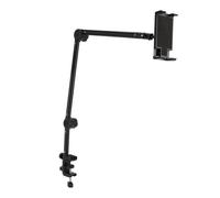 Zonizforceal Bed Desk Phone Holder, Iron Adjustable Clamp Mount Stand with Anti - Slip Sponge Padding, Multi - Angle Foldable Phone Holder for Live Learning, Remote Work and Bedside Use