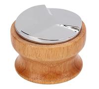 Zonizforceal Coffee Press Distributor, Coffee Leveler with Wooden Handle, Stainless Steel Base Portable Coffee Making Tool for Even Tamping and Consistent Espresso Shots (51mm)