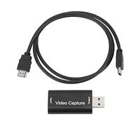 Zonizforceal HD Multimedia Interface to USB Video Capture Card, 4K 1080P 30FPS Audio Video Capture Card for Live Streaming, Teaching & Medical Imaging, Compact ABS Metal Design