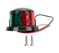 Zonizforceal LED Boat Navigation Light, 6W 225 Degree Red Green Bow Light, High Visibility IP66 DC12V Marine Navigation Lamp for Night and Fog Conditions