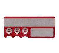 Zonizforceal Multifunction Snooker Billiard Pool Cue Tip Radian Shaper, Club Tip Repair Tool, Aluminum Alloy Grinding Tool for Snooker Eight Ball Nine Ball Cues with Precision Edge (Red)