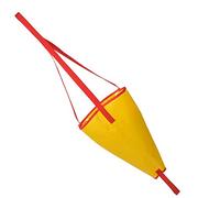 Zonizforceal PVC Drift Sock Sea, Heavy - Duty Sea Brake System with Reinforced Webbing, Bright Orange Floating Buoy for Canoe Kayak Fishing Boat Stabilization in Wind (Yellow)