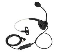Zonizforceal Telephone Headphone Noise Cancelling 3.5mm Elbow Plug Single Ear Business Headset with Mic Mute, Wired Office Call Center Headset for Customer Service and