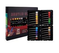 Zonizforceal Watercolor Paint Set 24 Tubes, Watercolor Kit with 22ml Vibrant Liquid Watercolor Paint for Adults Kids Beginner Artists, Premium High Pigment Art Painting Supplies with