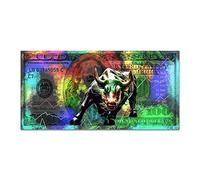 ZONJEE Graffiti One Hundred Dollar Canvas Painting Wall Street Bull Money Motivation Poster Modern Pictures for Living Room Home Decor (Color : A, Size : 60x120CM Unframed)