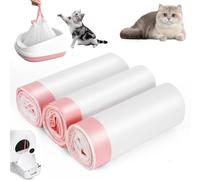 ZONJIE 30Pcs Cat Litter Tray Liners, XL Extra Large Cat Litter Liners with Drawstring Thickened Leakproof Scratch-Resistant Cats Litter-Tray Bags for Pet (94x45cm)