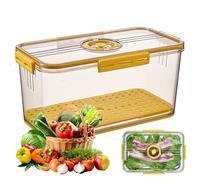 ZONJIE Bread Box Airtight Bread Boxes, Bread Bins for Kitchen, Time Recording Bread Storage Container with Lid, Bread Holder for Homemade Bread, Toast, Bagel (Yellow)
