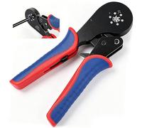 ZONJIE Crimping Plier - 0.08-16mm² & 10mm²/30-5AWG Ferrule Crimping Tool Insulated Ratcheting Wire Terminal Crimp Tool Ratchet Structure Quadrilateral Crimp Jaws for Industrial & DIY