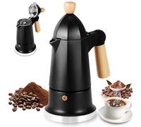 ZONJIE Moka Pot - Espresso Maker 3 Cup Stainless Steel Italian Coffee Percolator Maker Moka Pot 150ml Cup Coffee Pot Suitable for All Hobs Gifts for Men and Women