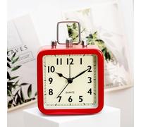 ZONJIE Silent Alarm Clock - Non Ticking Retro Alarm Clock, Battery Operated Analogue Alarm-clock Old Fashioned Bedside Clocks Table Clocks