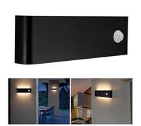 ZONJIE Wall Lights with Motion Sensor, LED Wall Light Indoor, Lamp 12W Up and Down Indoor LED Wall Sconces Wall Lighting Fixtures for Bedroom Living Room Hallway Corridor Stairs