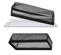 Zonon 1 Pcs 4 x 10 Inch Floor Register Cover Trap Vent Screen for Home Vent Mesh Elastic Band Filter Floor Register Trap Keeps Pet Hair, Food Out(Black)