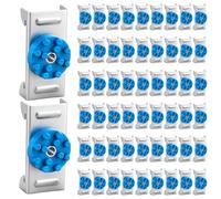 Zonon 100 Pack Soundproofing Sound Isolation Clips Resilient Channel Mounting Clip Reduces Noise from Noisy Neighbors for Apartment Recording Studio Sound Proofing for Walls and Ceilings (Blue)