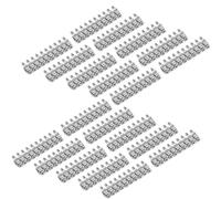 Zonon 20 Pcs FBI-10-6 Fixed Bridge Jumper 10 Pole Terminal Block Jumper Insert Pull Bridging Matching for Din Rail Terminal Block Matching UK2.5B UK5N