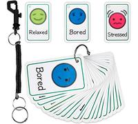 Zonon 24 Pcs Feelings Emotion Cards, Communication Flashcards,Cute Style
