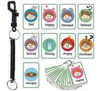 Zonon 24 Pcs Feelings Emotion Cards, Communication Flashcards,Lovely Style