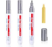 Zonon 3-Piece Grout Tile Pen, Water-Based, Light Gray, Tile Grout Restorer, Kitchen, Bathroom, Porch, Patio