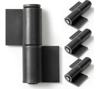 Zonon 4 Pcs Heavy Duty Weld on Gate Hinges Barrel Style, 4" x 1-7/8" | Fits Trailers Gate, Industrial Doors and Metal Driveway Gates, Weldable Design, Detachable Pin, 4 Gauge Thick, Carbon Steel
