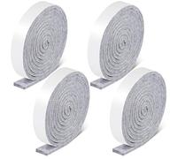 Zonon 4 Rolls 1/2 x 240 Inch Felt Strips with Adhesive Backing Felt Tapes Felts Furniture Strips Self Stick Heavy Duty Polyester Pads for Furniture, Protecting Floors, Windows and DIY(Light Grey)